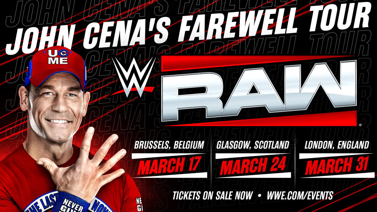 John Cena returns to Europe this March on the Road to WrestleMania