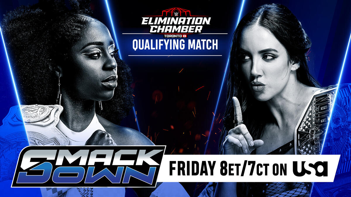 Naomi battles Chelsea Green in Elimination Chamber Qualifying Match