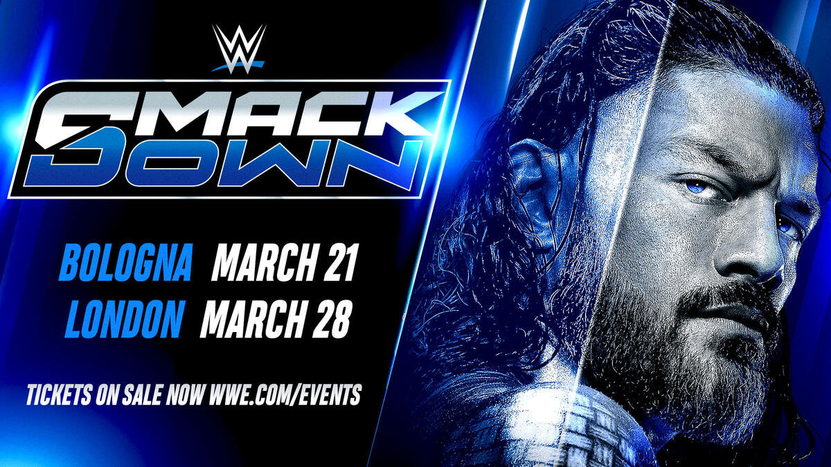 Roman Reigns announced for SmackDown in Bologna and London