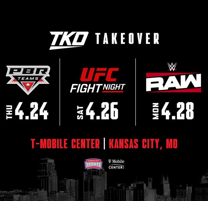 TKO announces takeover in Kansas City as UFC, WWE, and PBR come to T-Mobile Center in April