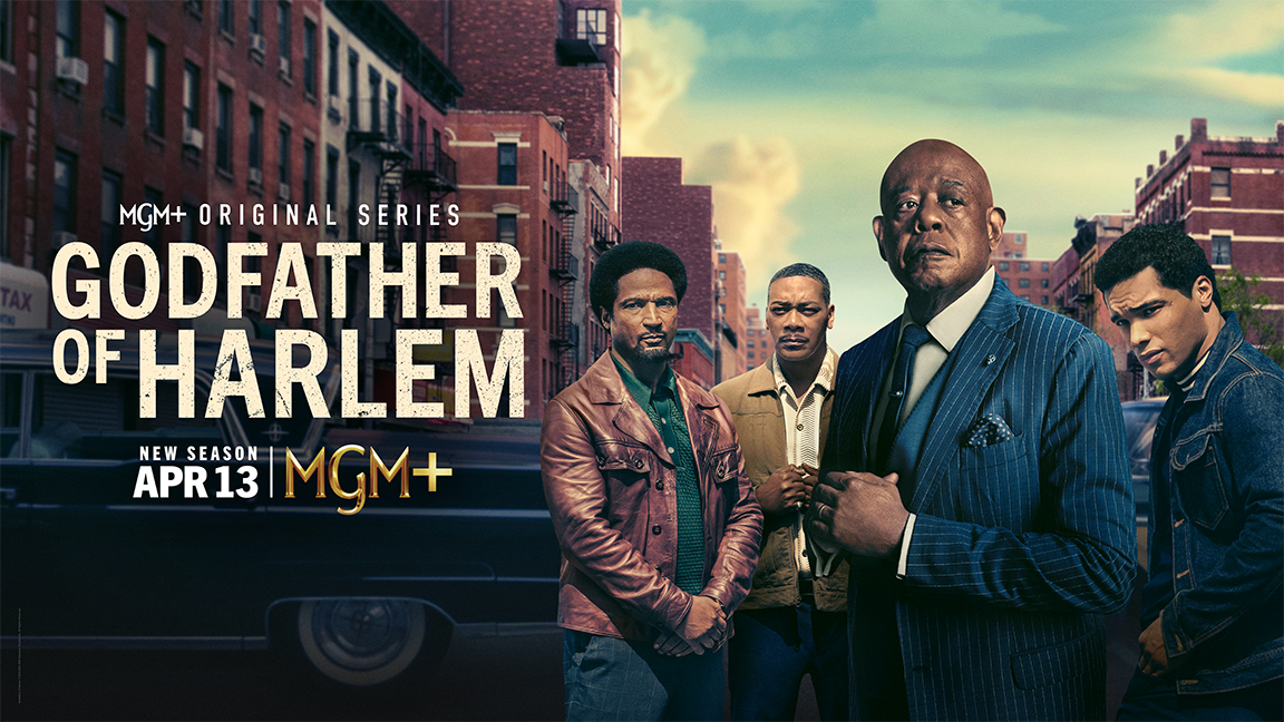 Forest Whitaker and Rome Flynn Star in MGM+ Original Series Godfather of Harlem Season Four Trailer and Key Art