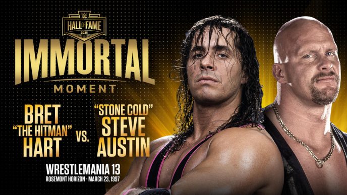 Bret "The Hitman" Hart & "Stone Cold" Steve Austin to receive inaugural "WWE Immortal Moment" Award