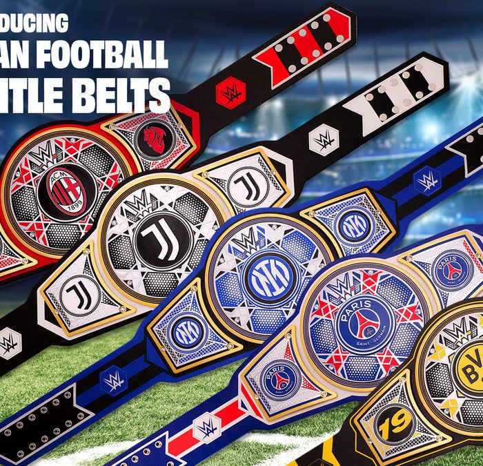 WWE unveils European football Legacy Title Belts with 13 major clubs