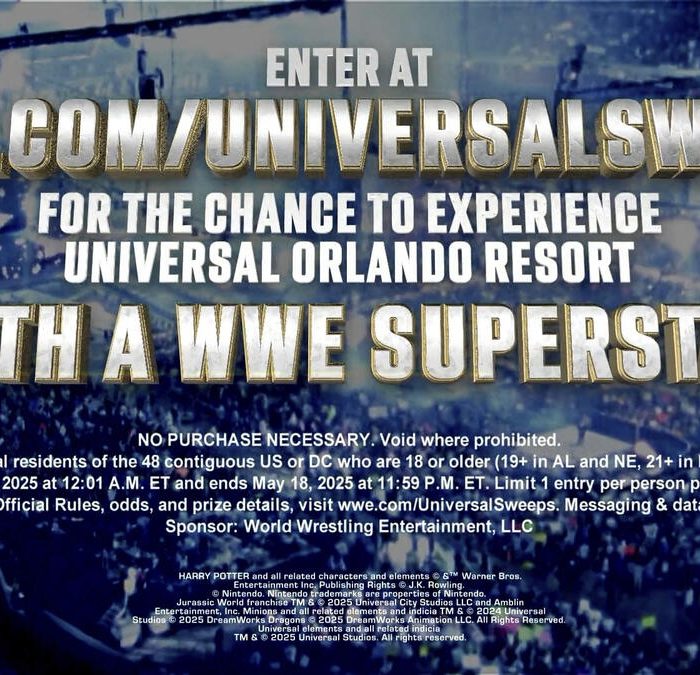 Win a Trip from WWE to Universal Orlando Resort