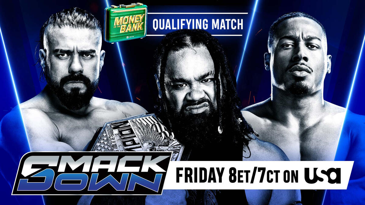 Andrade vs. Jacob Fatu vs. Carmelo Hayes – Money in the Bank Triple Threat Qualifying Match