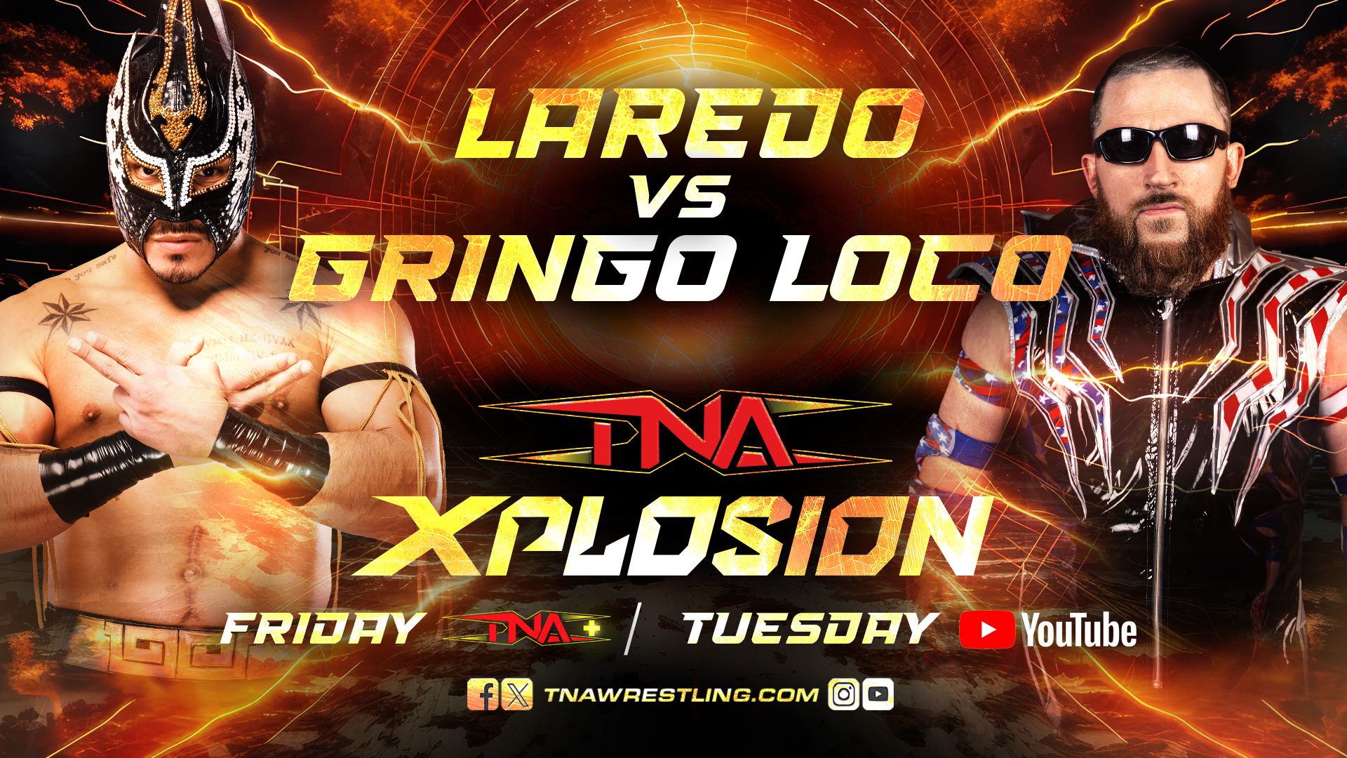 Laredo Faces Off Against Gringo Loco on Xplosion – TNA Wrestling