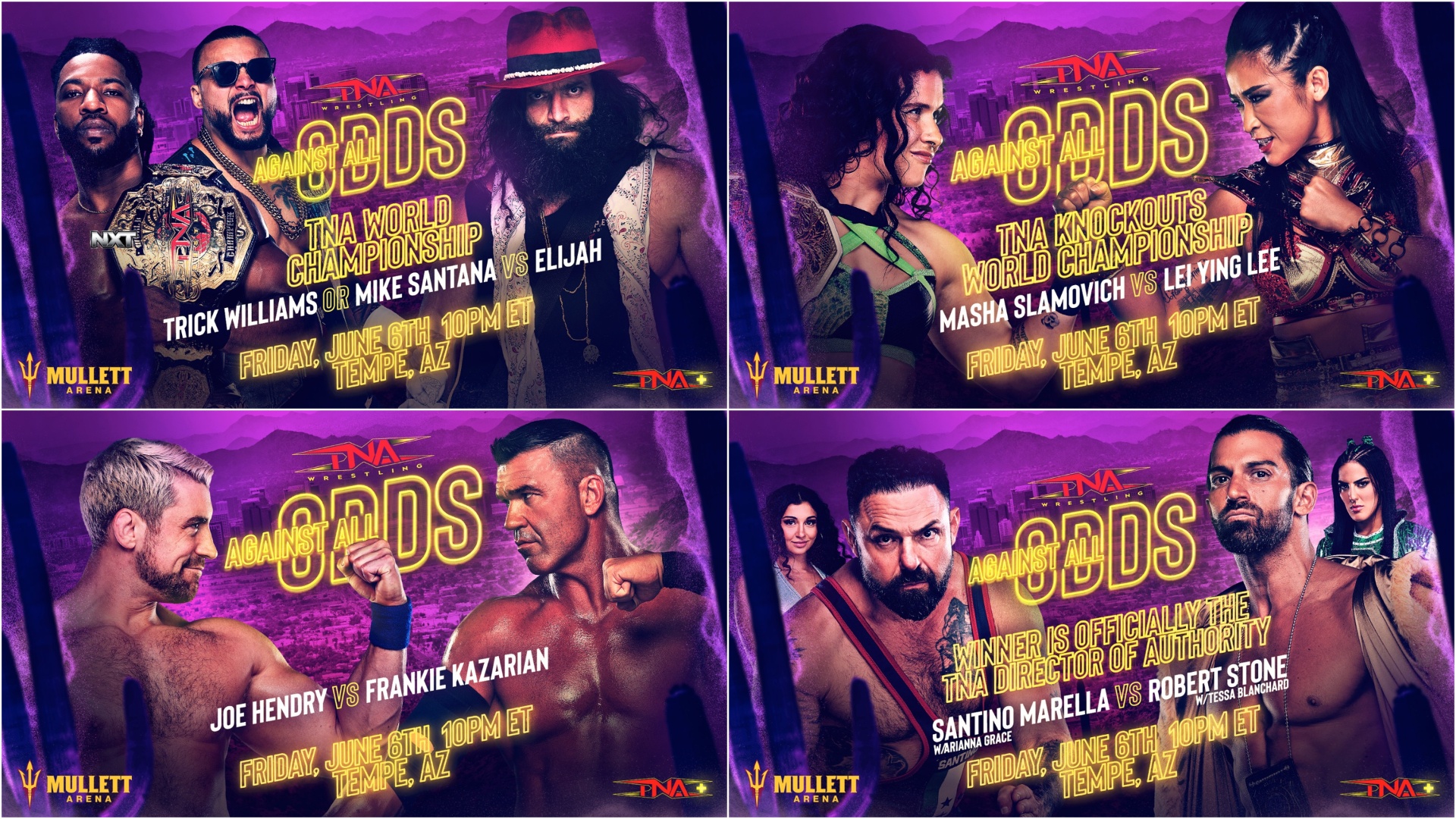 World Championship Matches, Hendry vs. Kazarian, Battle to Become Director of Authority & More Official for Against All Odds – TNA Wrestling