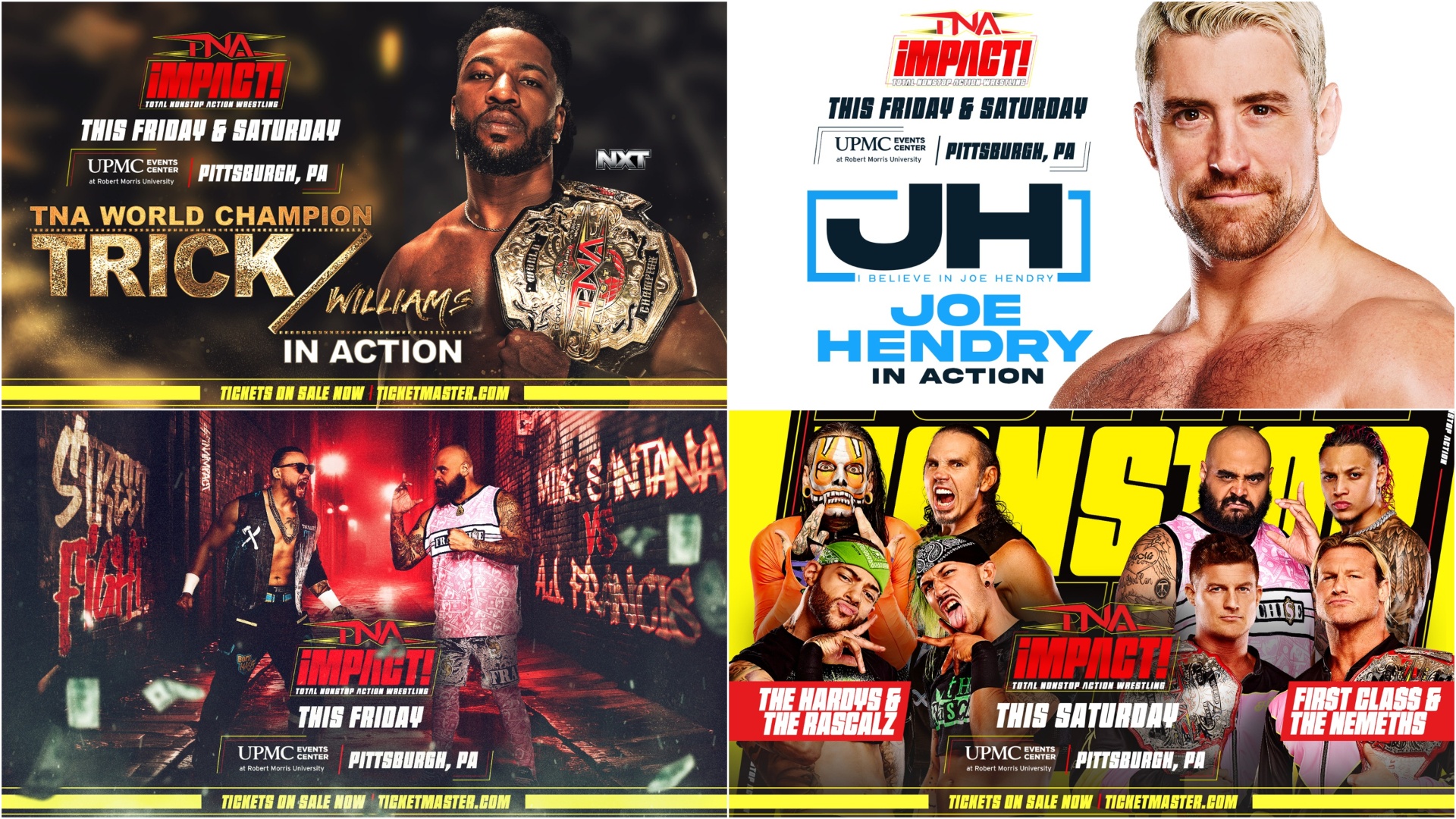Preview the Loaded Lineup for TNA Wrestling This Friday & Saturday in Pittsburgh, PA – TNA Wrestling