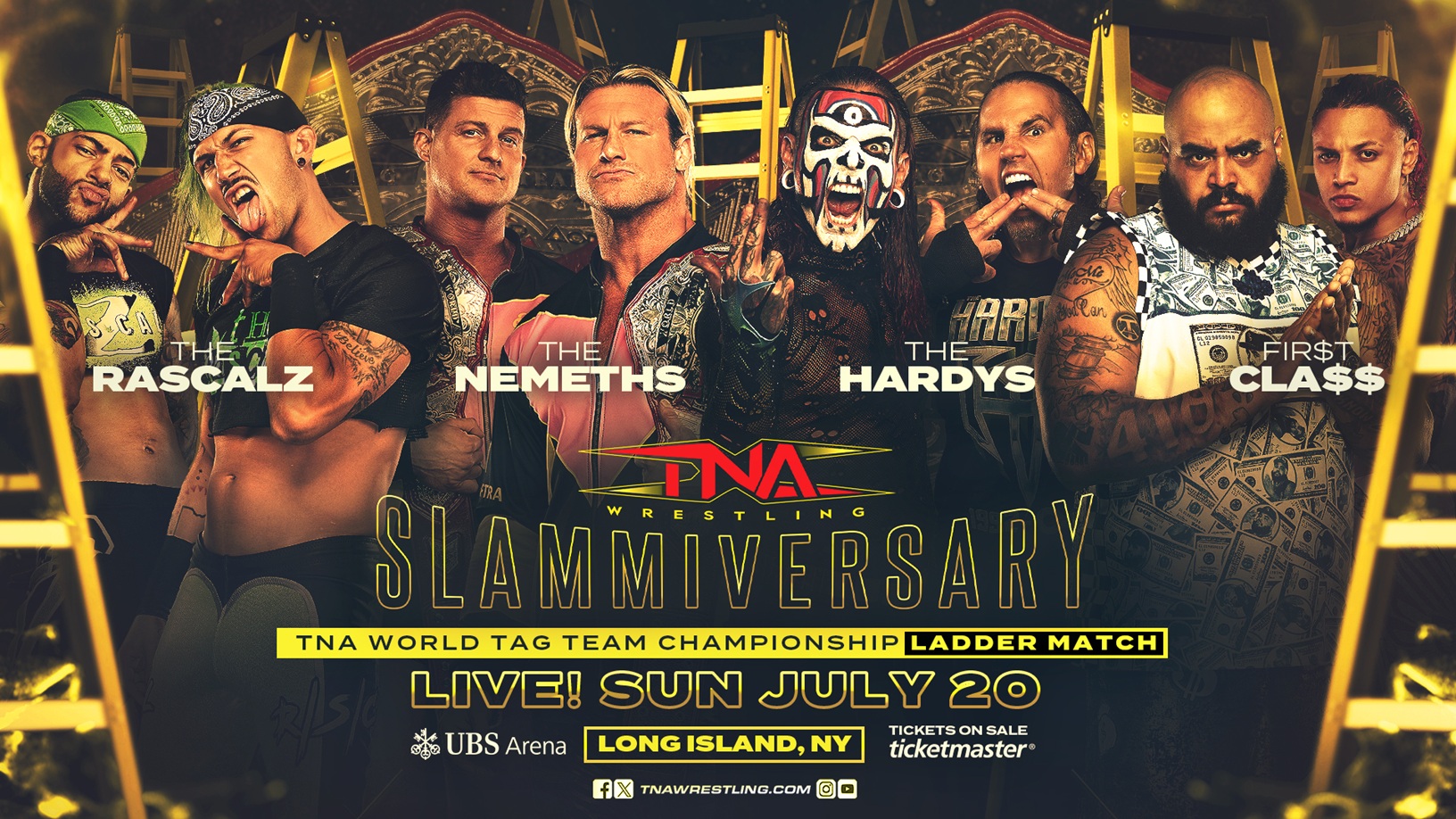TNA World Tag Team Titles Up for Grabs in Four-Way Ladder Match at Slammiversary – TNA Wrestling