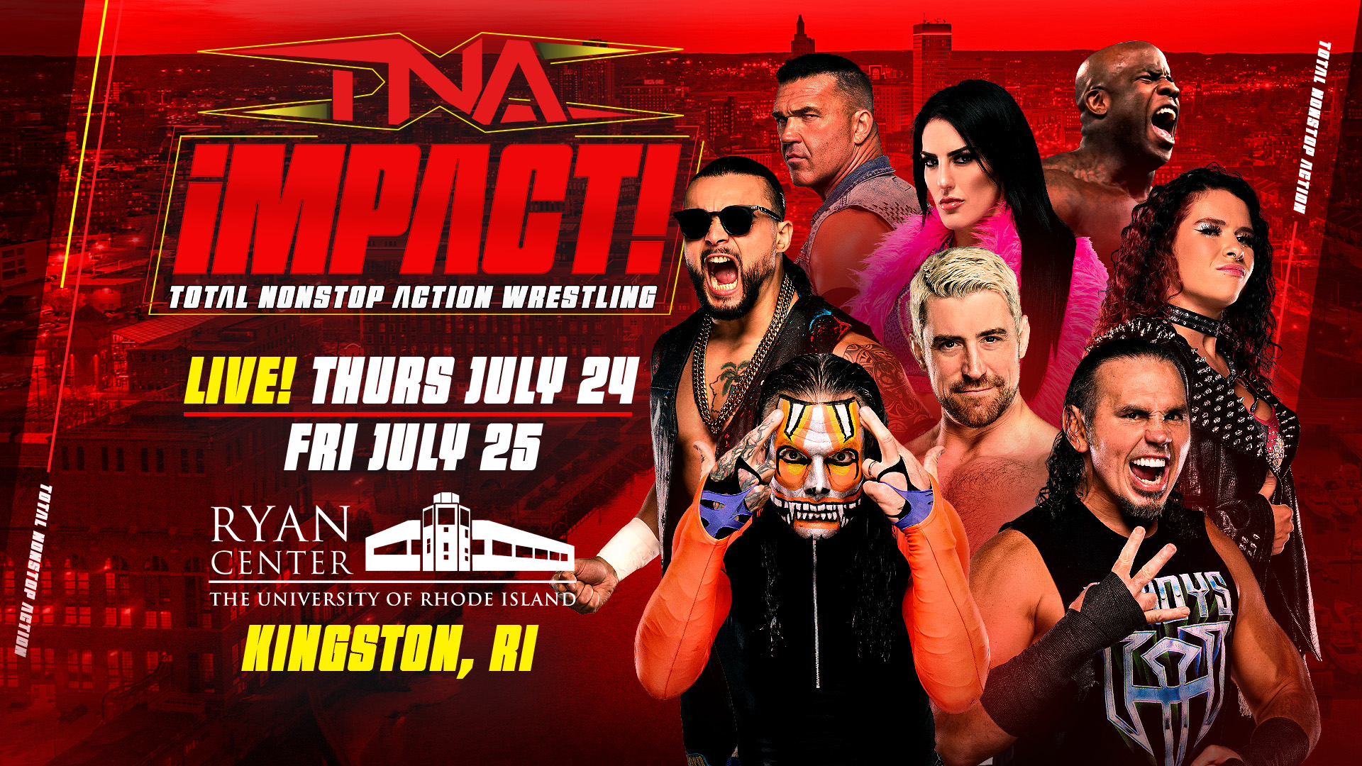 TNA Wrestling Brings High-Energy Pro Wrestling Live Events To The University of Rhode Island – TNA Wrestling