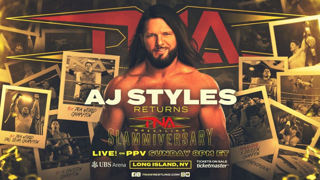 AJ Styles Returns to TNA Wrestling This Sunday at Slammiversary – TNA Wrestling