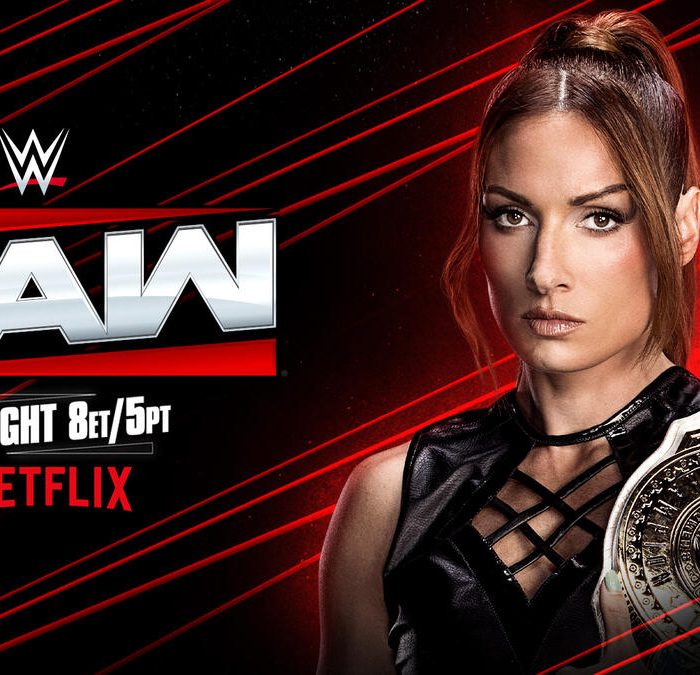 Becky Lynch live on Raw ahead of her Triple Threat Match at WWE Evolution