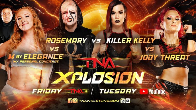 Jody Threat, Rosemary, Killer Kelly, and M By Elegance Collide in Xplosion Main Event – TNA Wrestling
