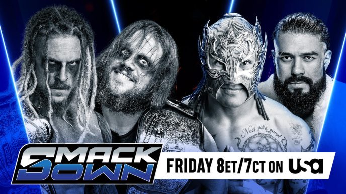 The Wyatt Sicks battle Andrade and Rey Fenix