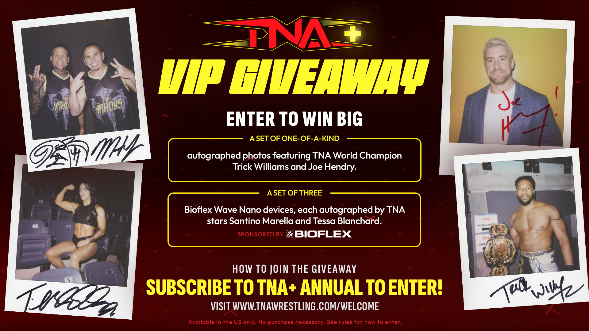 TNA WRESTLING LAUNCHES VIP GIVEAWAY FOR JULY AS PART OF ENHANCED ANNUAL TNA+ SUBSCRIPTION – TNA Wrestling