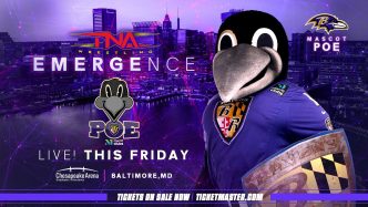 Baltimore Ravens Mascot Poe to Appear at TNA Emergence This Friday – TNA Wrestling