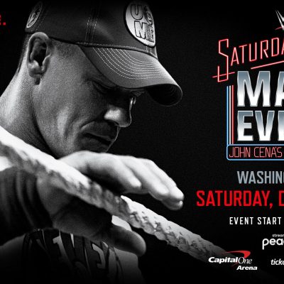 JOHN CENA’S FINAL MATCH TO HEADLINE SATURDAY NIGHT’S MAIN EVENT ON DECEMBER 13 AT CAPITAL ONE ARENA IN WASHINGTON, D.C.