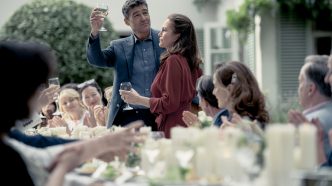 Kyle Chandler as “Paul” and Diane Lane as “Ellen” in the political thriller ANNIVERSARY, a Lionsgate release. Photo courtesy of Owen Behan.