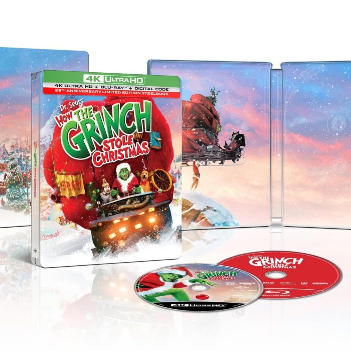 Dr. Seuss’ How the Grinch Stole Christmas 25th Anniversary Edition Arrives on 4K Ultra HD & Limited Steelbook