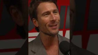 Glen Powell Takes Center Stage with 'The Running Man' in a Star-Studded Red Carpet Interview