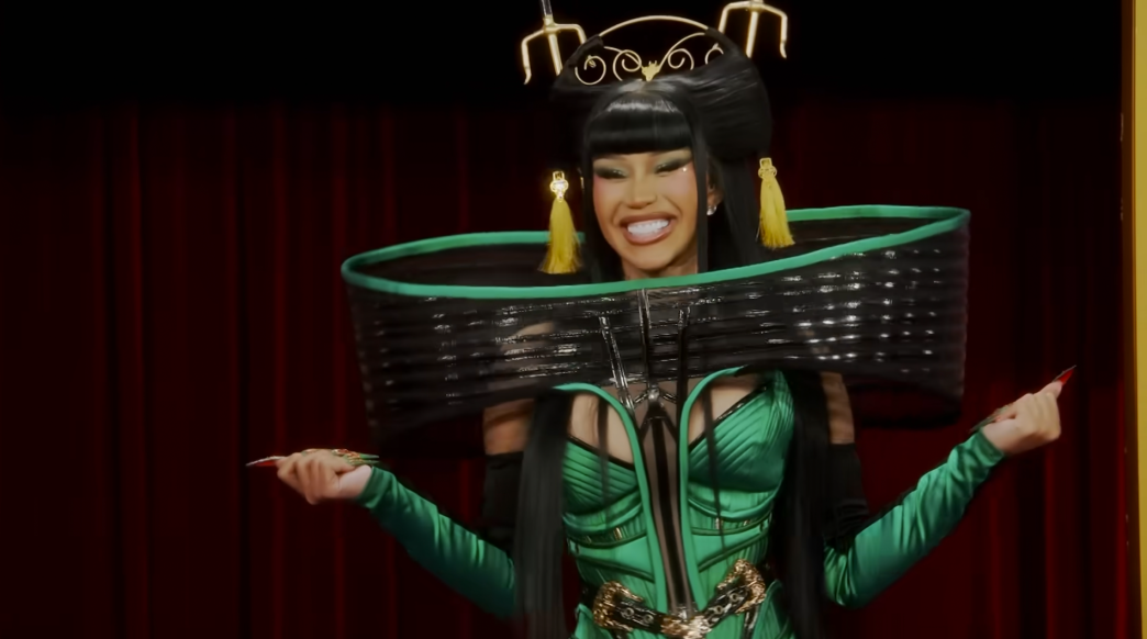 Cardi B as a guest judge on RuPaul's Drag Race season 18
