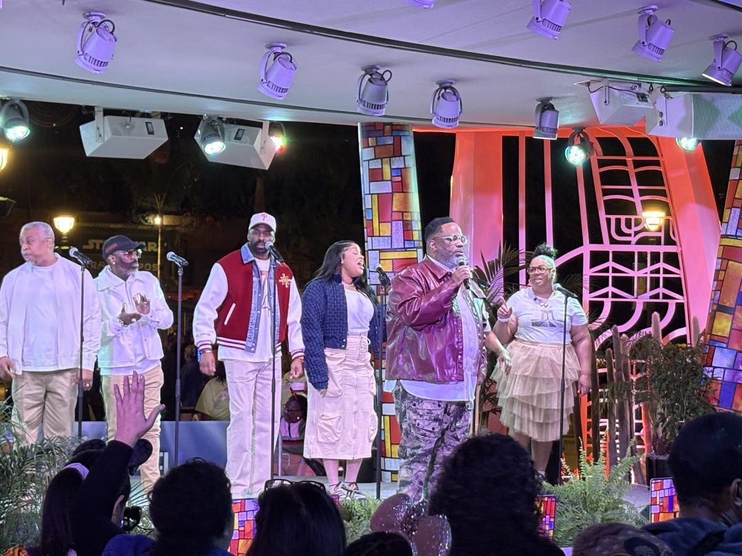 Bishop Hezekiah Walker performing at Celebrate Gospel 2026 at Downtown Disney LIVE Stage