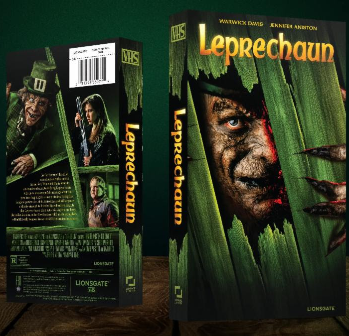 LEPRECHAUN releasing on 4K + Blu-Ray + Digital Steelbook and VHS March 17