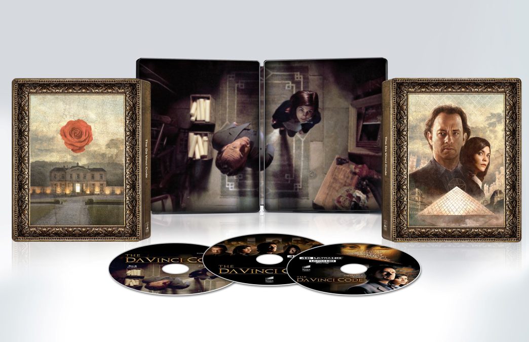 The Da Vinci Code 20th Anniversary 4K Ultra HD Limited Edition Steelbook cover artwork