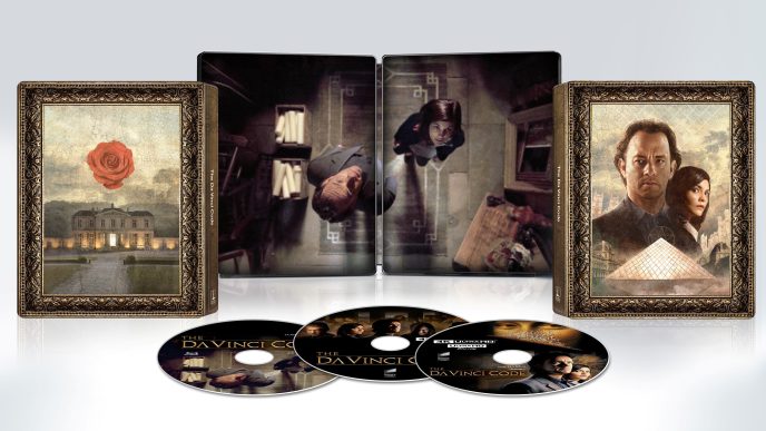 The Da Vinci Code 20th Anniversary 4K Ultra HD Limited Edition Steelbook cover artwork