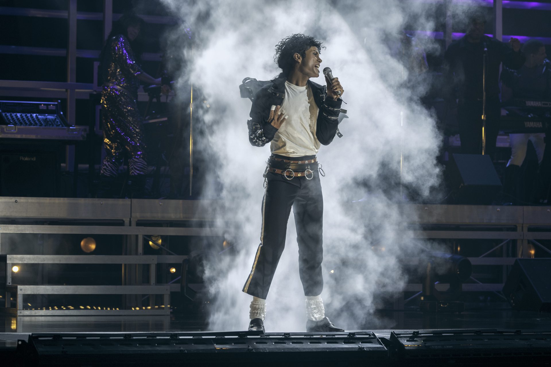 Jaafar Jackson as Michael Jackson behind the scenes of Michael biopic