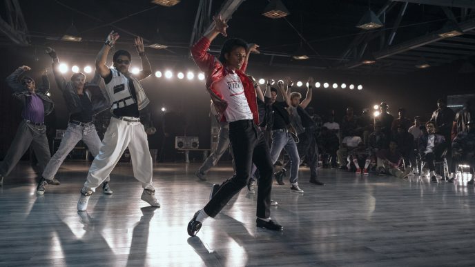 Jaafar Jackson as Michael Jackson in Lionsgate's Michael, arriving on Premium Digital June 9 and physical media July 14.