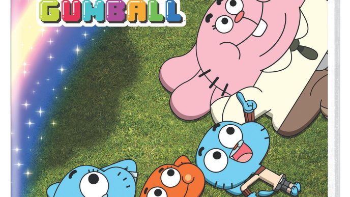 The Amazing World of Gumball characters Gumball and Darwin in Elmore