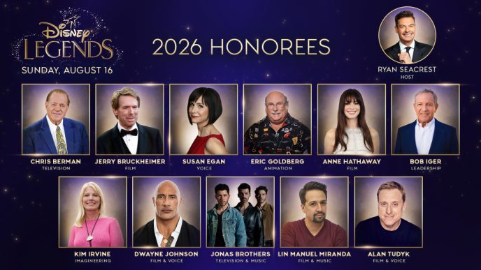2026 Disney Legends honorees announced for D23 including Dwayne Johnson and Anne Hathaway