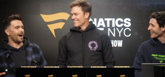 Tom Brady livestream announcing Fanatics Fest NYC 2026 athletes