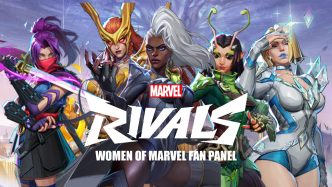 Marvel Rivals Women of Marvel panel featuring voice actresses discussing Psylocke, Storm, and Emma Frost