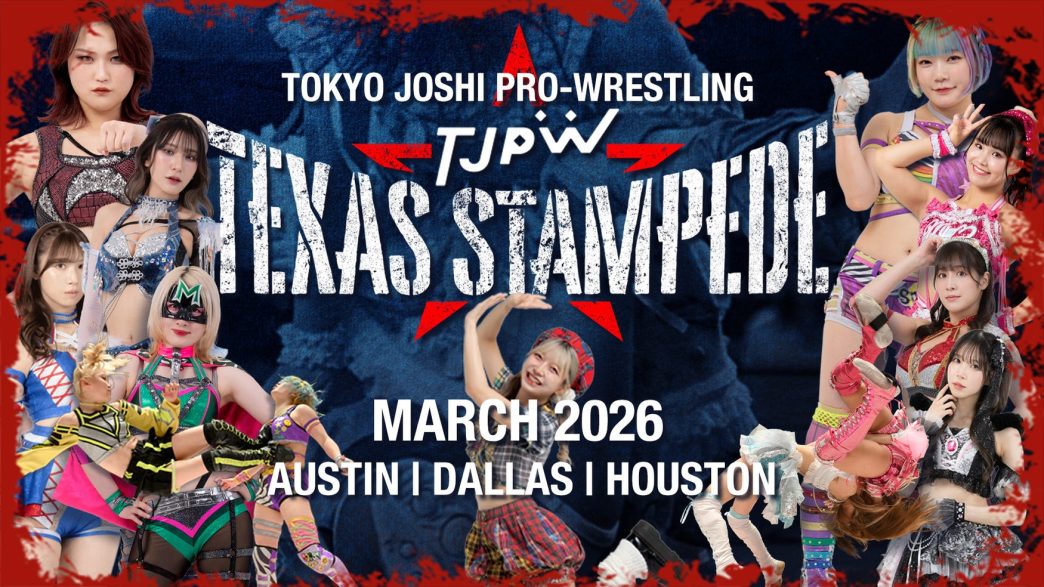 Tokyo Joshi Pro Wrestling roster promoting the TJPW Texas Stampede 2026 United States tour