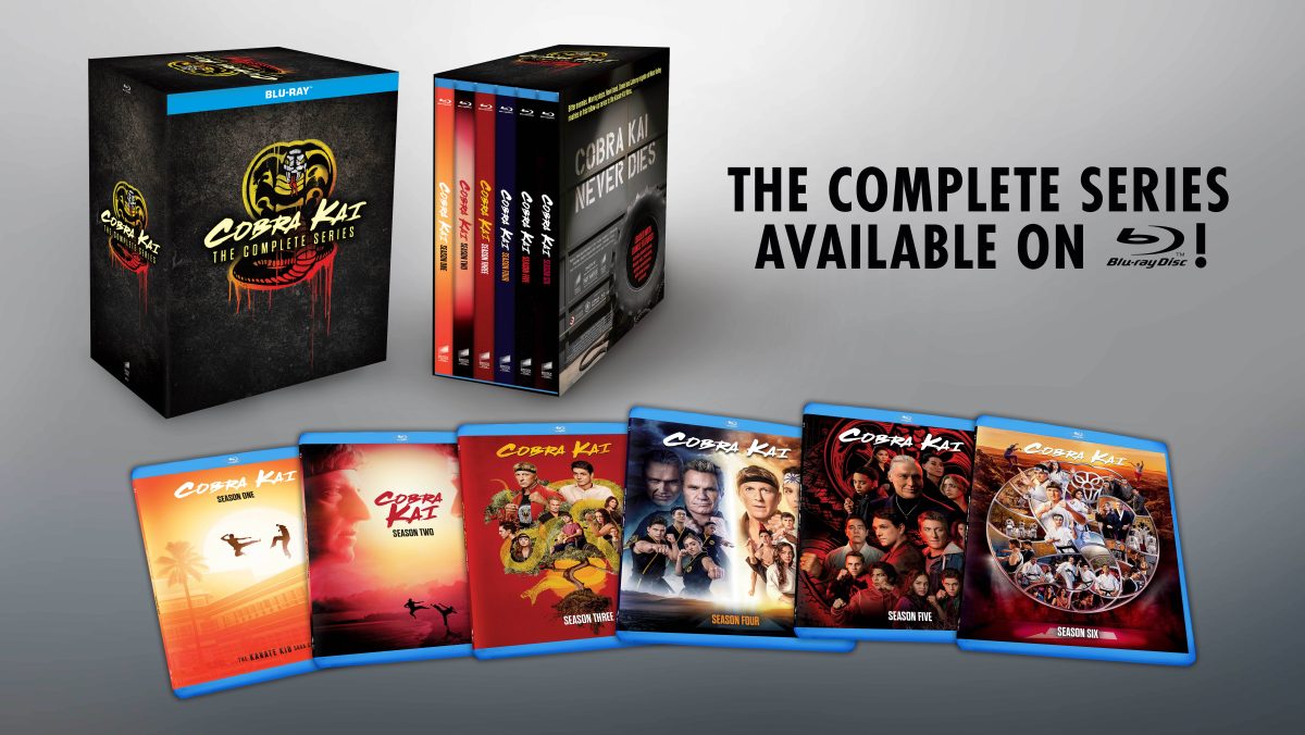 Cobra Kai The Complete Series Blu-ray box set packaging with all discs included