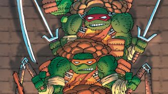 TMNT #300 Cover C by Frank Miller (colors by Alex Sinclair)
