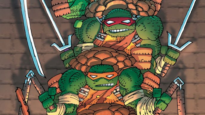 TMNT #300 Cover C by Frank Miller (colors by Alex Sinclair)