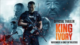 King Ivory DVD cover featuring Ben Foster and James Badge Dale in a crime thriller scene