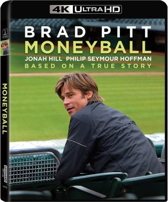 Moneyball 4K UHD cover featuring Brad Pitt as Billy Beane