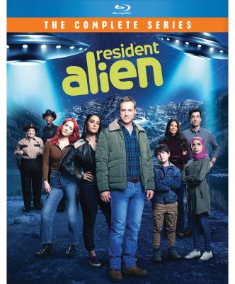 Resident Alien Complete Series Blu-ray box set featuring Alan Tudyk as Harry