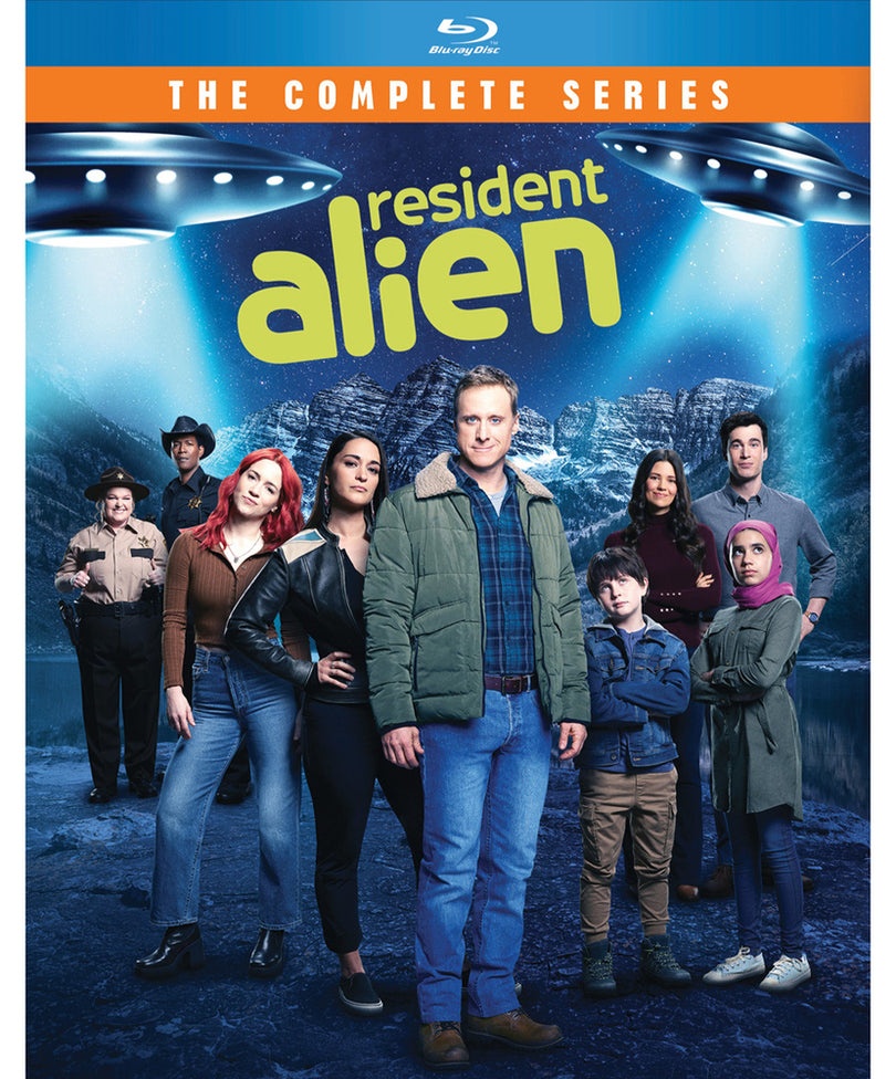 Resident Alien Complete Series Blu-ray box set featuring Alan Tudyk as Harry