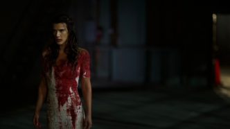 Natalie Burn as the Bride in a blood-soaked wedding dress Til Death Do Us Part