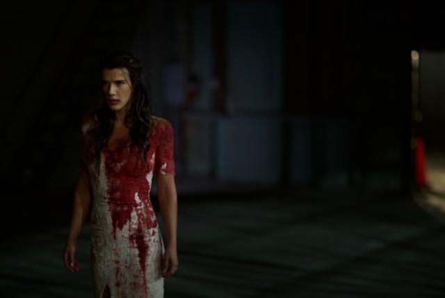 Natalie Burn as the Bride in a blood-soaked wedding dress Til Death Do Us Part