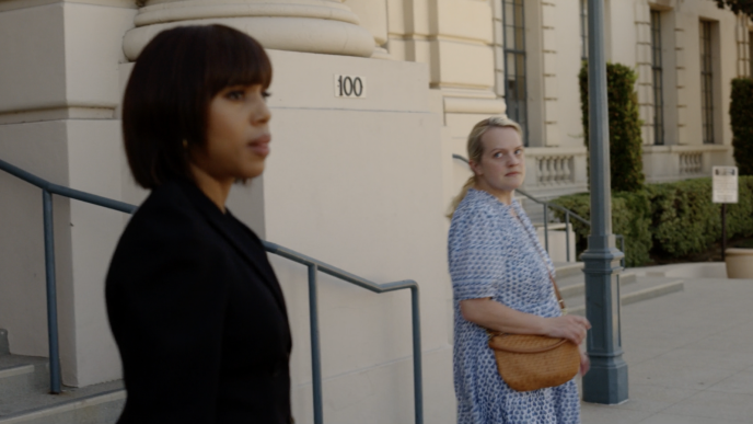 Elisabeth Moss and Kerry Washington. Apple TV