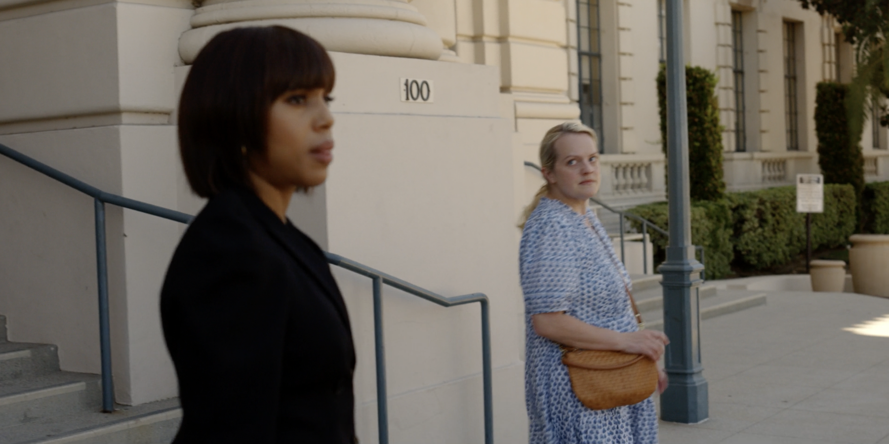 Elisabeth Moss and Kerry Washington. Apple TV