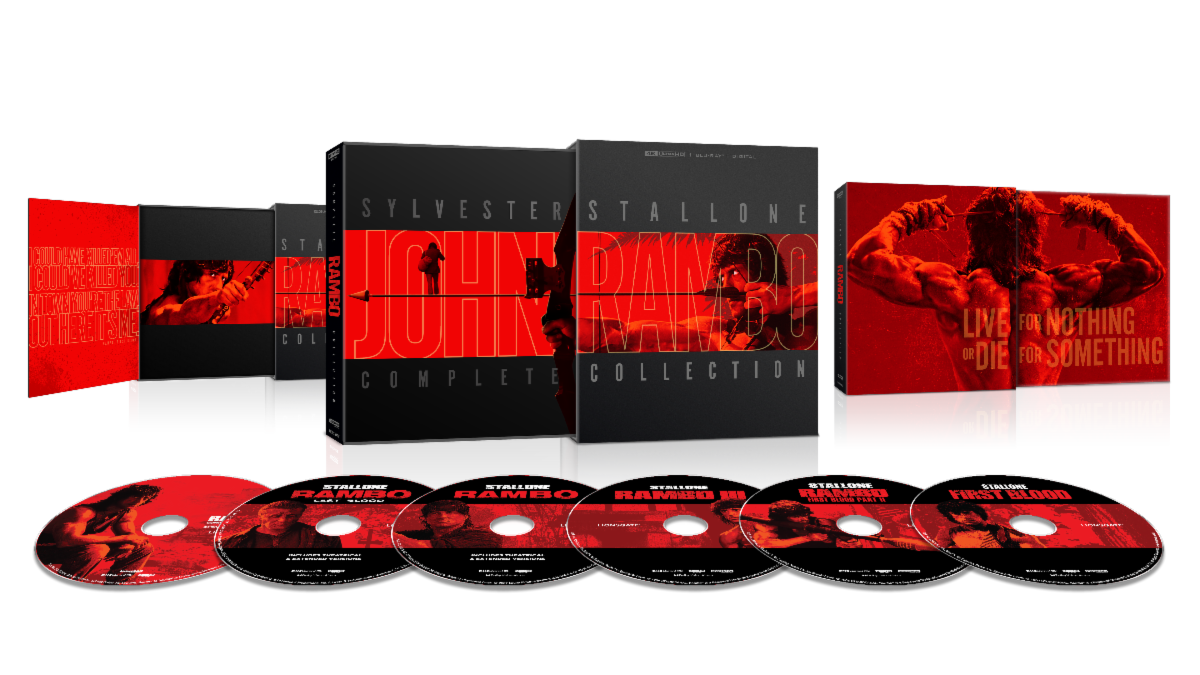 Rambo Complete Collection 4K UHD box set featuring Sylvester Stallone as John Rambo
