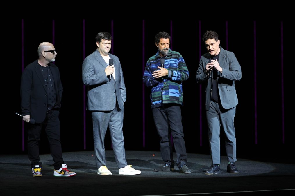 Justin K. Thompson, Christopher Miller, Bob Persichetti and Phil Lord 