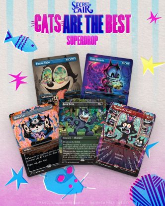 Magic The Gathering Secret Lair x Felix the Cat Magic Bag of Tricks promotional artwork
